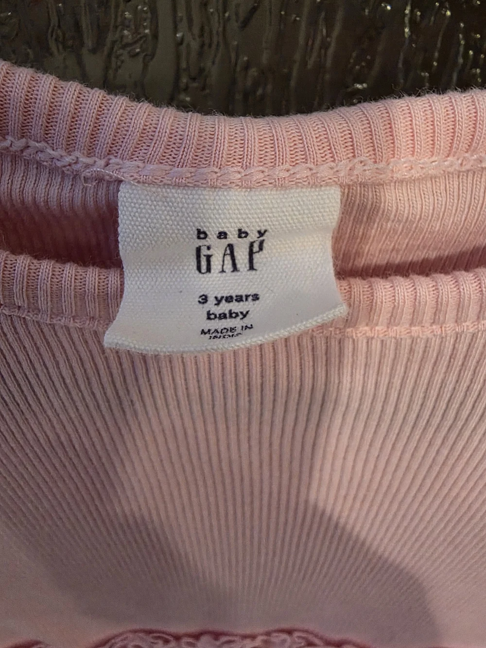 GAP Pink Long-Sleeve Sequin Tulle Dress